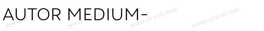 AUTOR MEDIUM字体转换